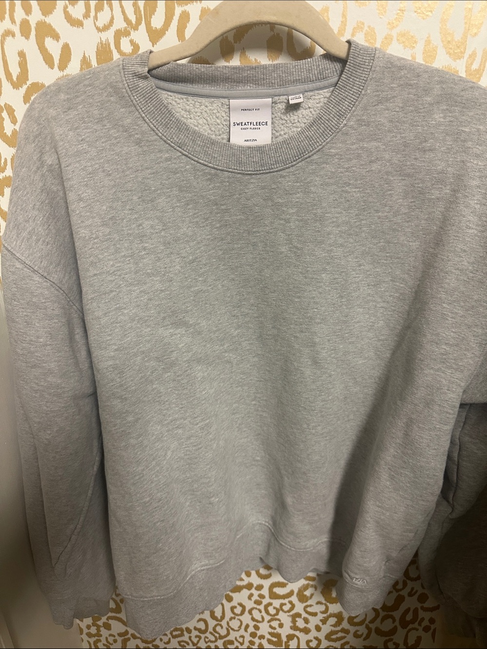 Aritzia Gray Crewneck Sweatfleece